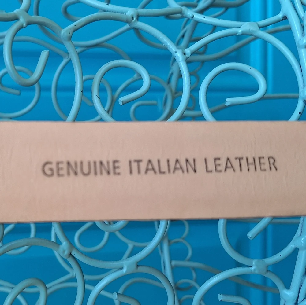 Genuine Leather Belt Embossed Alligator Handmade Italy Black Metal Belt Buckle